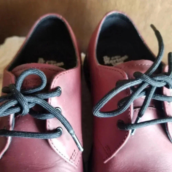 NWOT Dr. Martens 1461 Cavendish Cherry Red Temperley Dm Lite's Leather Shoes 7 - Picture 7 of 16